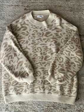 MACARON Leopard Print Sweater
